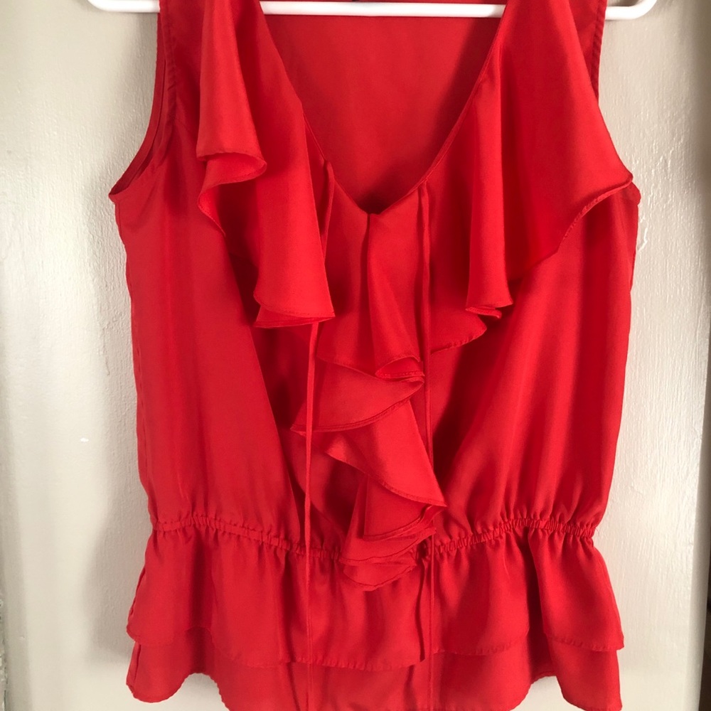 Gorgeous red tank blouse
